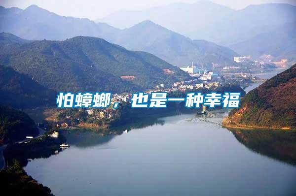 怕蟑螂，也是一種幸福