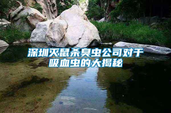 深圳滅鼠殺臭蟲公司對(duì)于吸血蟲的大揭秘