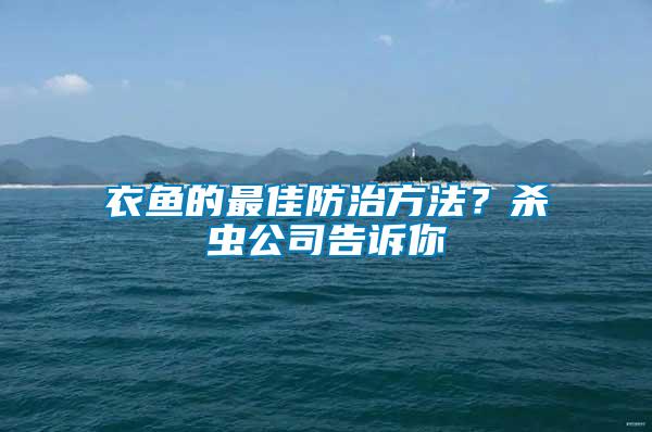 衣魚的最佳防治方法？殺蟲公司告訴你