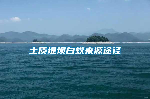 土質(zhì)堤壩白蟻來源途徑