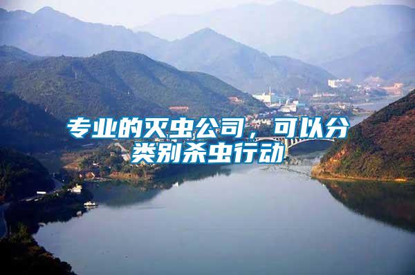 專業(yè)的滅蟲公司，可以分類別殺蟲行動