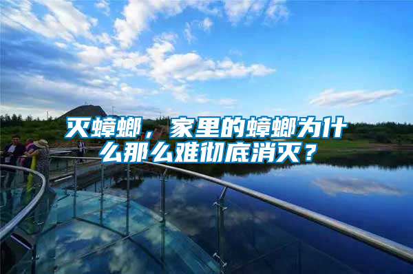 滅蟑螂，家里的蟑螂為什么那么難徹底消滅？
