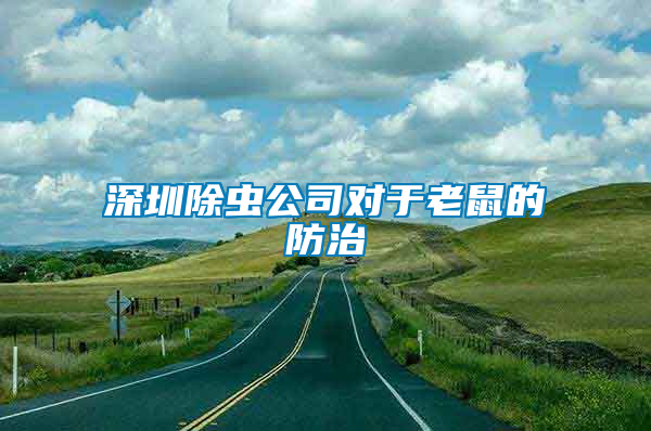 深圳除蟲公司對(duì)于老鼠的防治