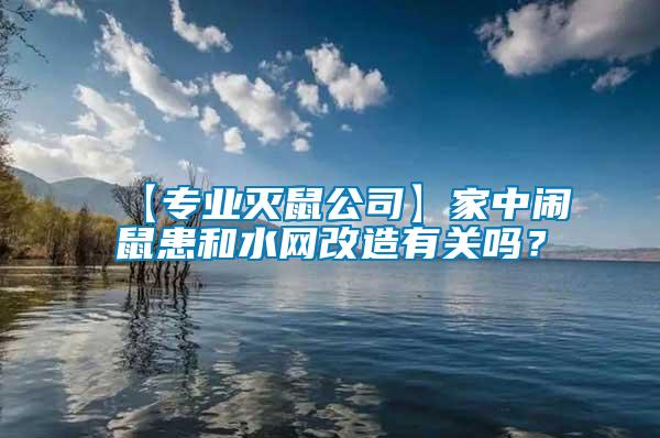 【專業(yè)滅鼠公司】家中鬧鼠患和水網(wǎng)改造有關(guān)嗎？
