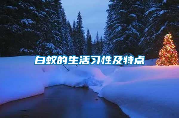 白蟻的生活習(xí)性及特點(diǎn)