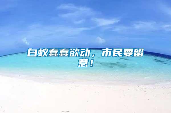 白蟻蠢蠢欲動(dòng)，市民要留意！