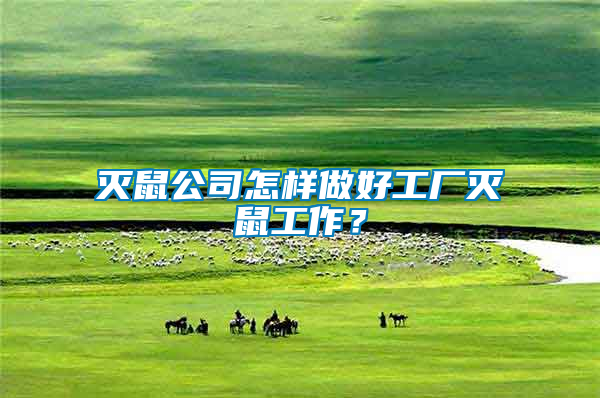 滅鼠公司怎樣做好工廠滅鼠工作？