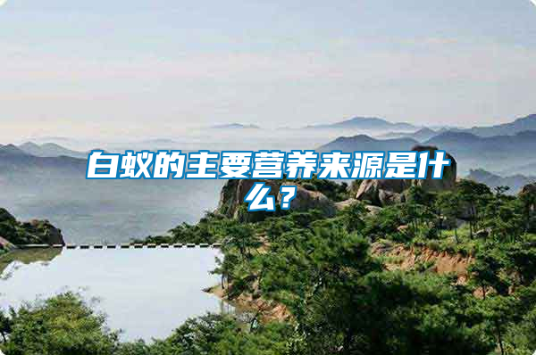 白蟻的主要營養(yǎng)來源是什么？