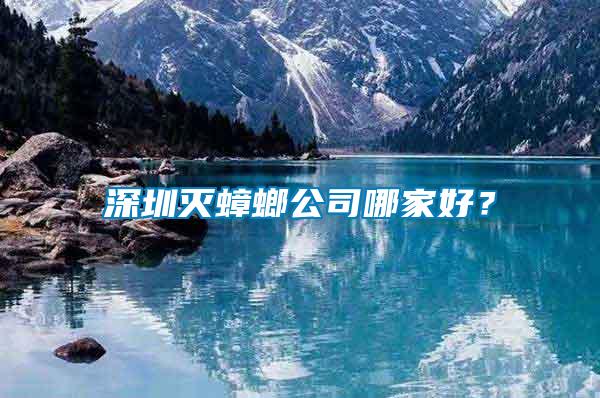 深圳滅蟑螂公司哪家好？