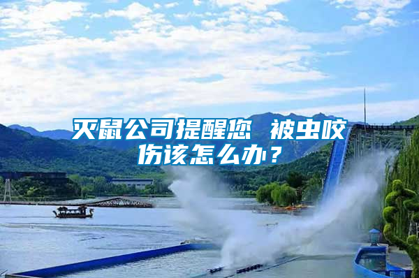 滅鼠公司提醒您 被蟲咬傷該怎么辦？