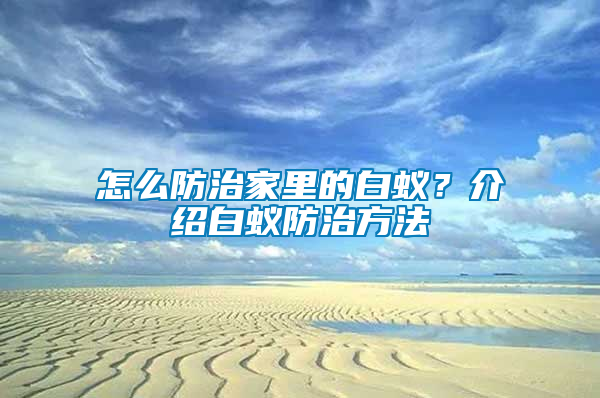怎么防治家里的白蟻？介紹白蟻防治方法