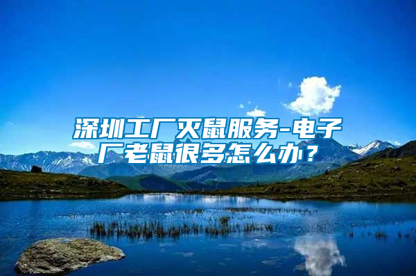 深圳工廠滅鼠服務-電子廠老鼠很多怎么辦？