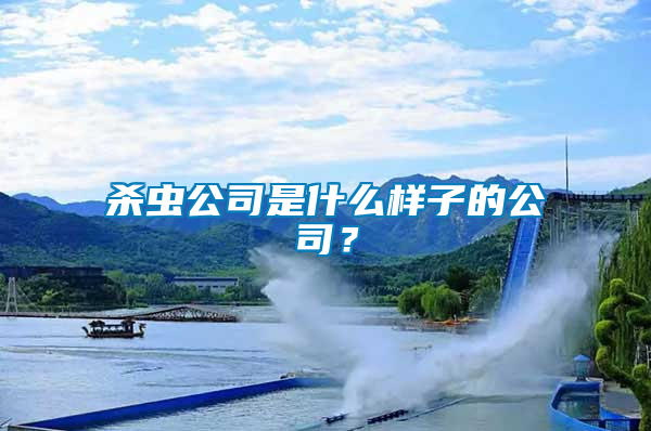 殺蟲(chóng)公司是什么樣子的公司？